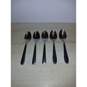 Lot Of 5 Oneida Thor Spoons PARADE & OH129 Stainless Flatware 6 Inch USA Made